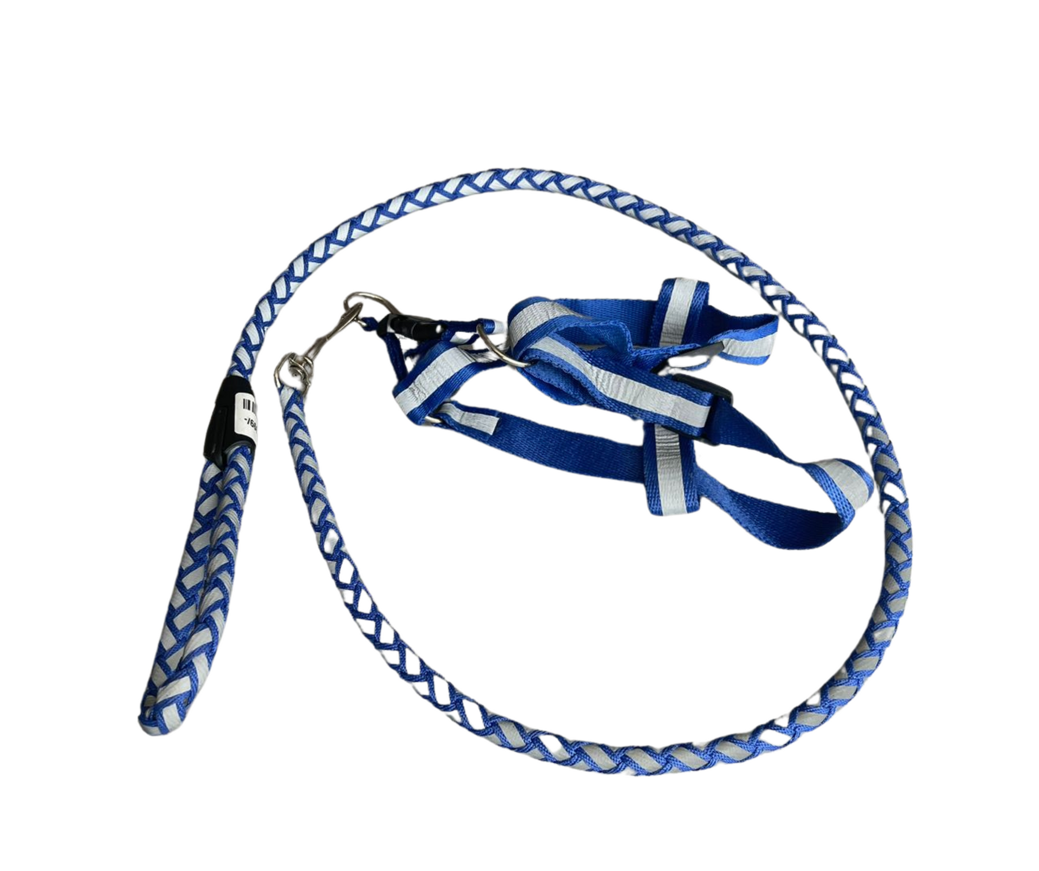 Round Leash With Harness - Blue