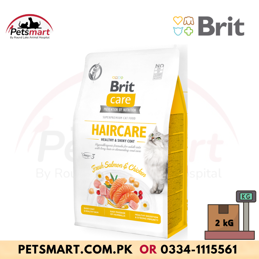 Brit Care Cat Grain-Free HAIRCARE HEALTHY AND SHINY COAT - 2kg