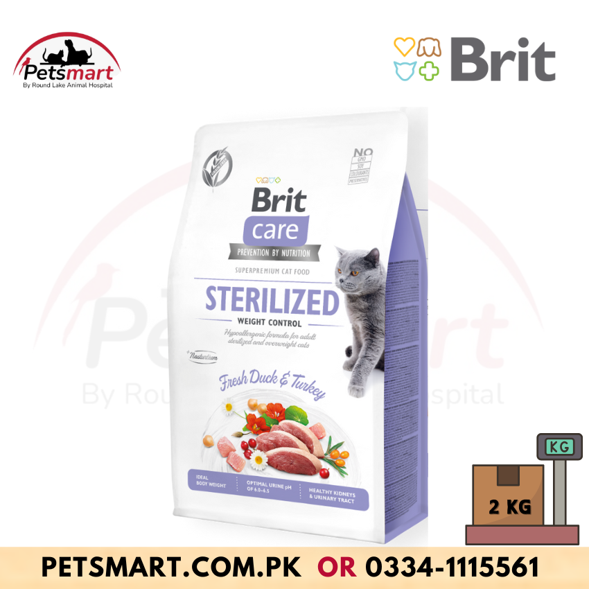 Brit Care Cat Grain-Free STERILIZED AND WEIGHT CONTROL - 2kg