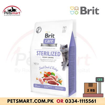 Brit Care Cat Grain-Free STERILIZED AND WEIGHT CONTROL - 2kg