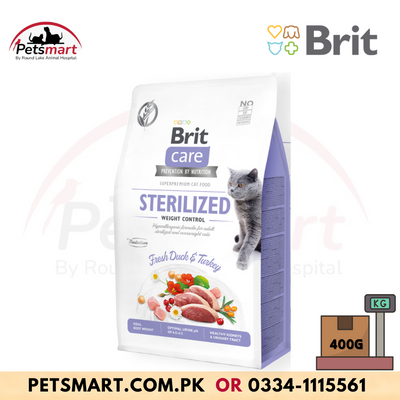 Brit Care Cat Grain-Free STERILIZED AND WEIGHT CONTROL - 400g