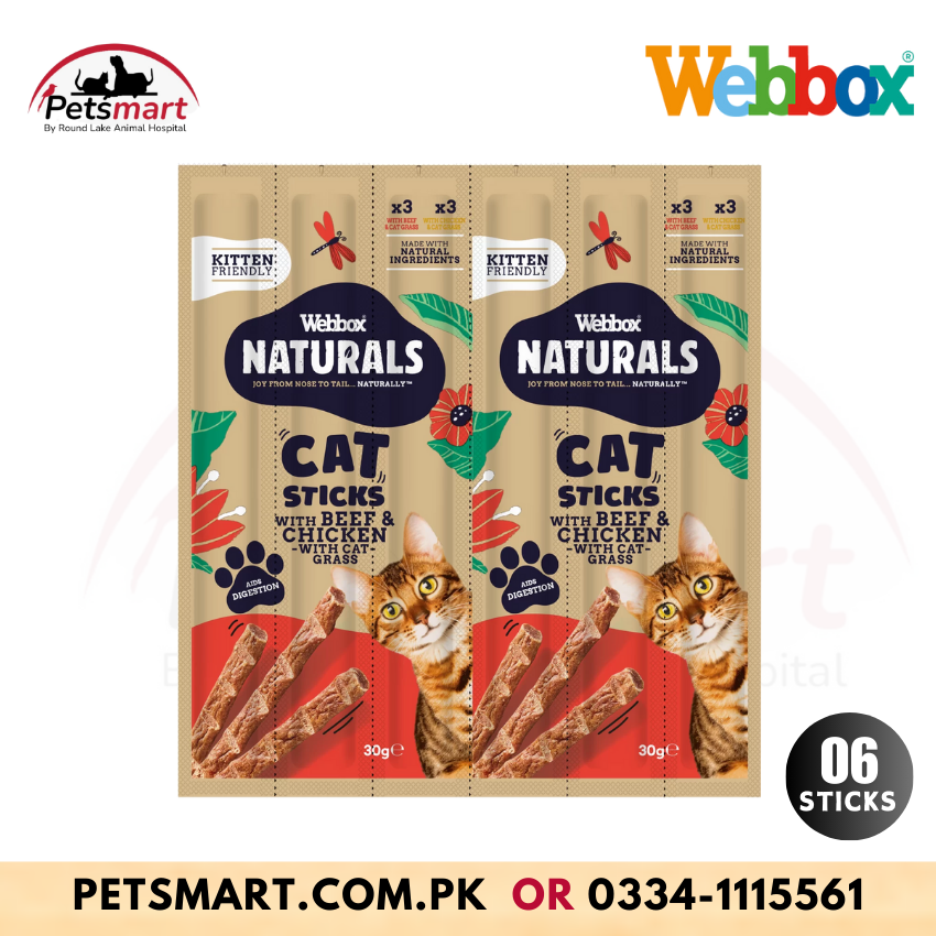 Webbox Naturals Cat Sticks with Cat Grass