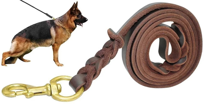 GSD Leather Leash (long)