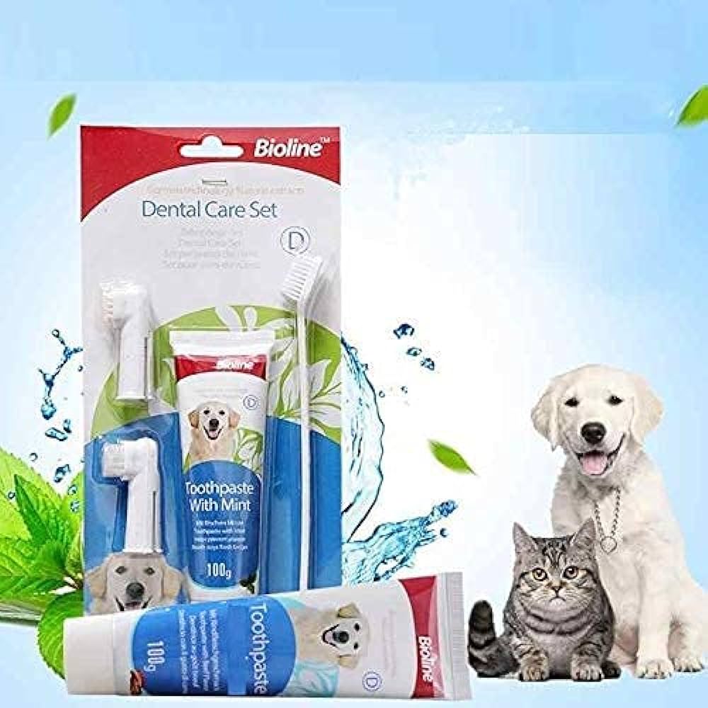 Bioline Dental Hygiene Set-Mint Dog 100g
