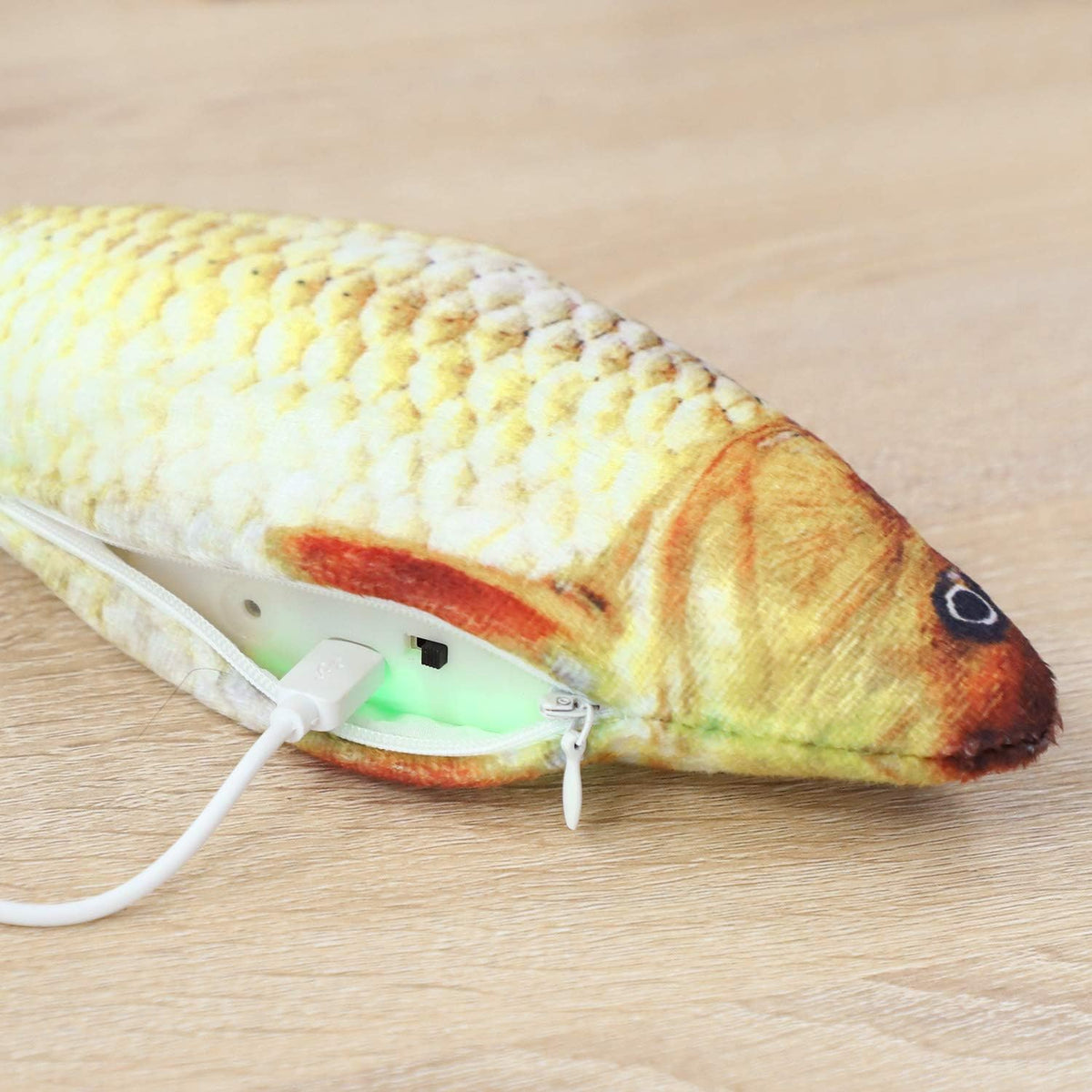 USB Rechargeable Floppy Fish Interactive Toy for Cats & Dogs