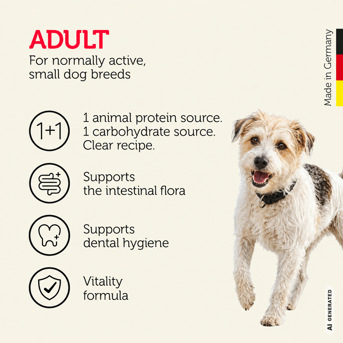 Mera Pure Sensitive Mini Lamb & Rice Adult Dry Dog Food – 1 kg