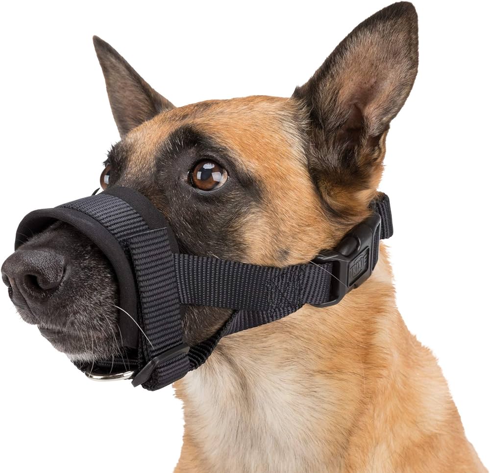 TRIXIE MUZZLE LOOP ,NYLON ,Large :16- 28CM,BLACK