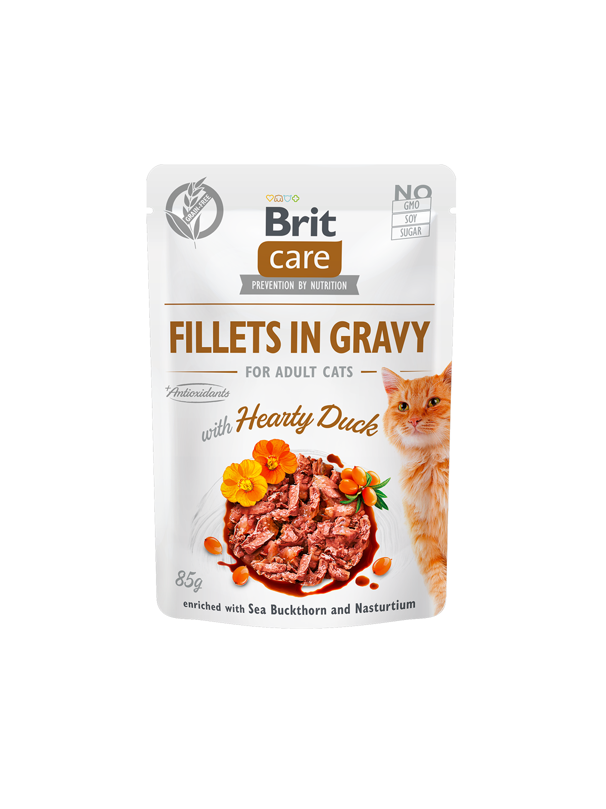 BRIT CARE GRAVY WITH HEART DUCK 85 GM