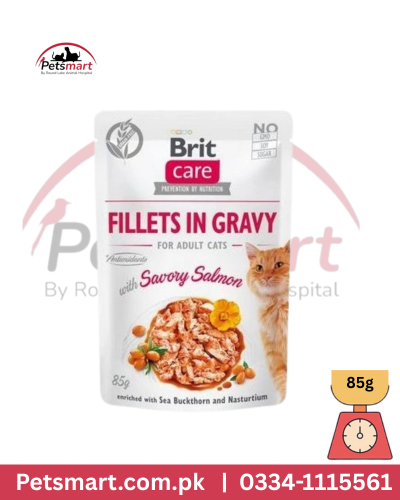 Brit cat 85 g gravy with salmon jelly