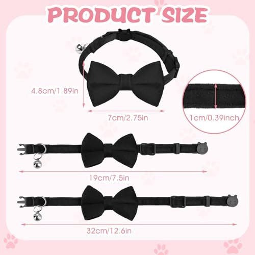 CAT BOW COLLAR HI QUALITY