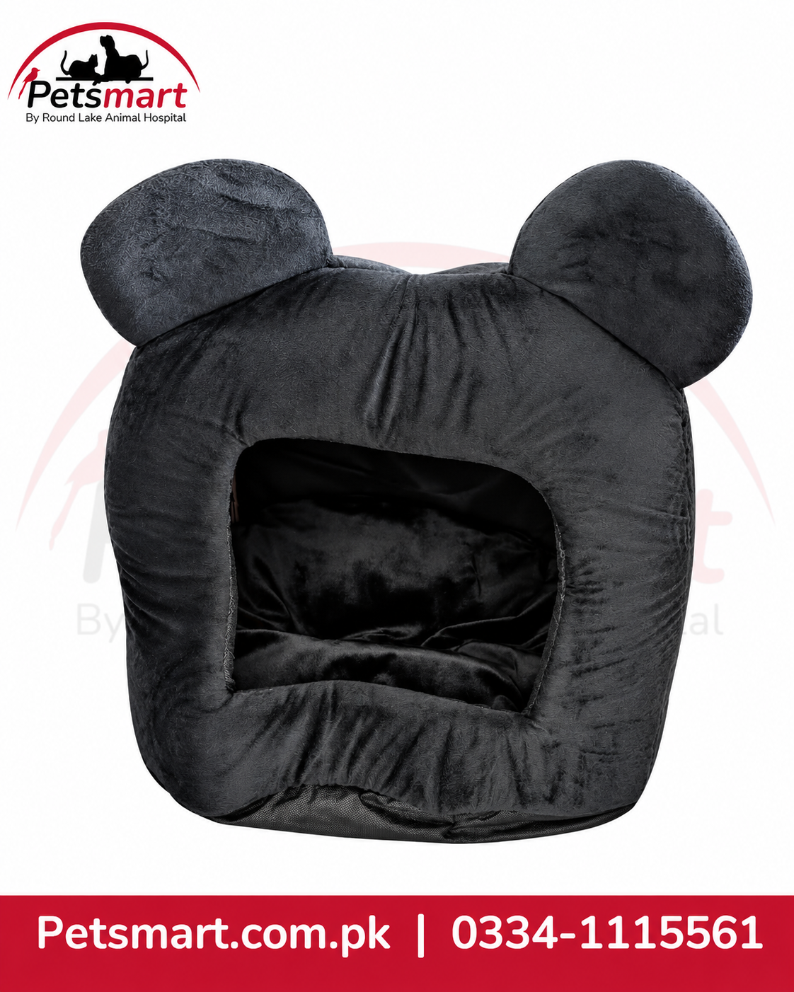 Cat Face Design Pet Bed for Cats & Small Dogs
