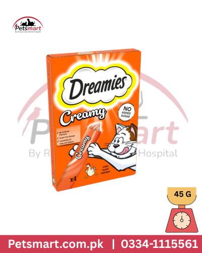Dreamies creamy treat with chicken
