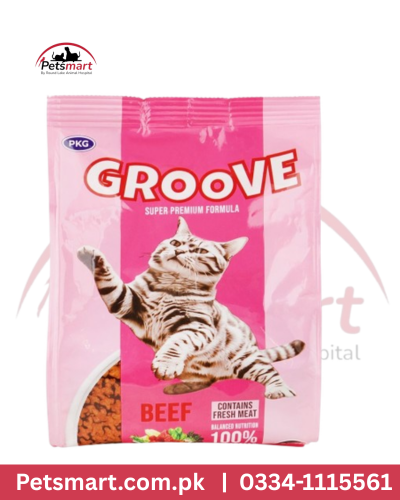 Groove cat food beef 450g