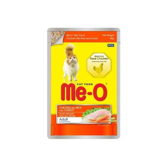 ME-O Pouch Adult Chicken with rice & Carrot in Jelly