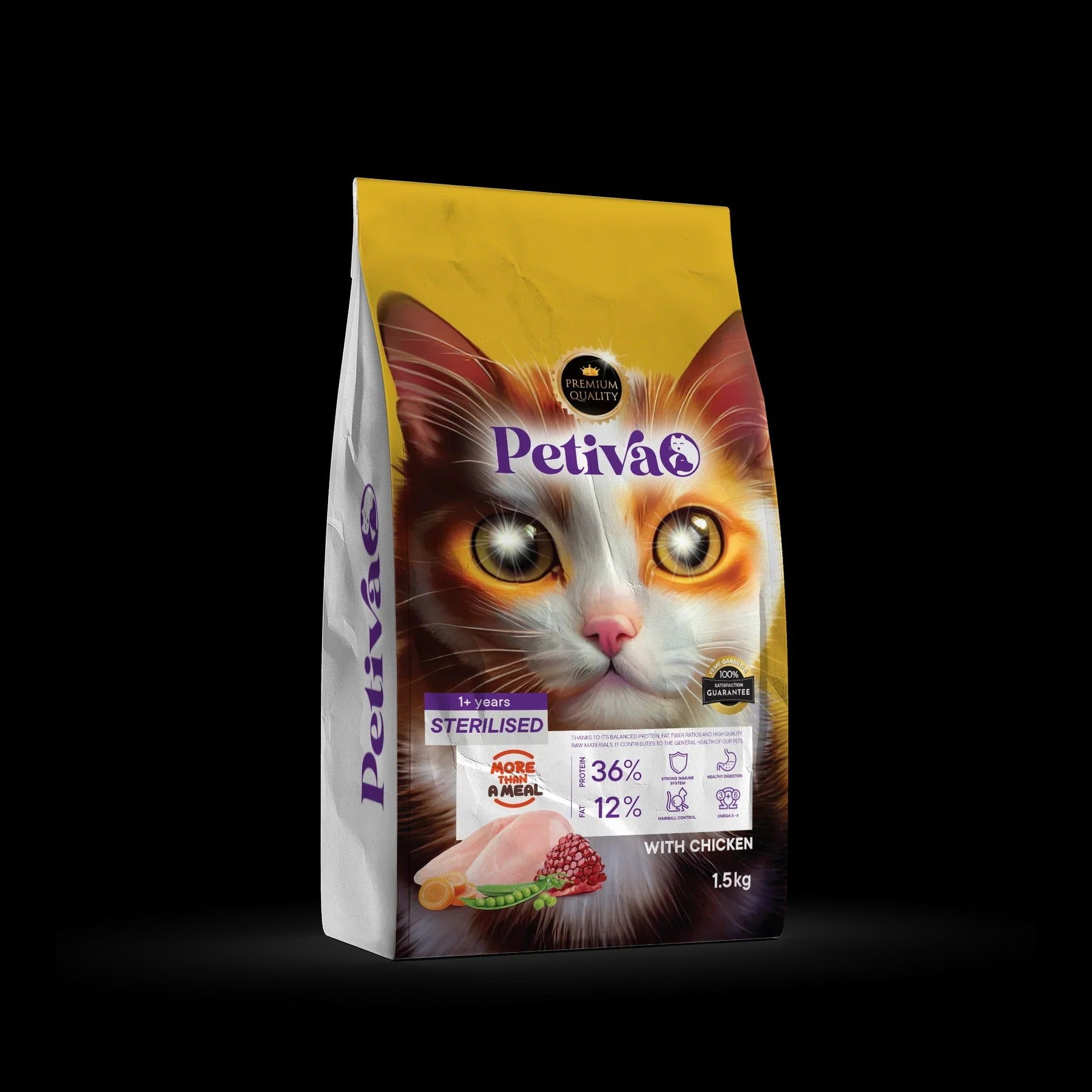Sterilised Cat  FPetiva Chickenood 1.5kg