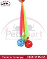 Furry Tail Ball Toy for Cats with Bell