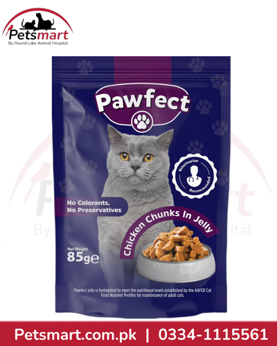 Pawfect Chicken Chunks in Jelly Wet Cat Food – 85g