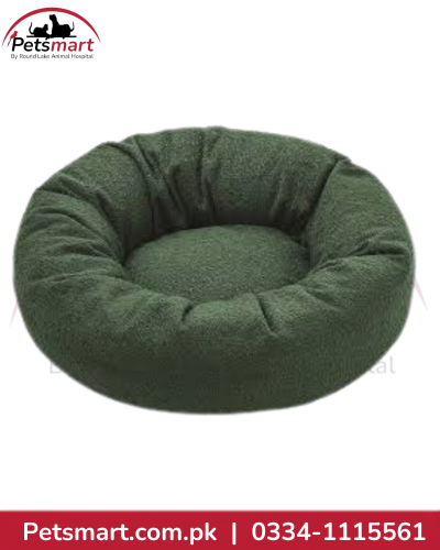 XXL Round Pet Bed for Cats and Dogs – Green