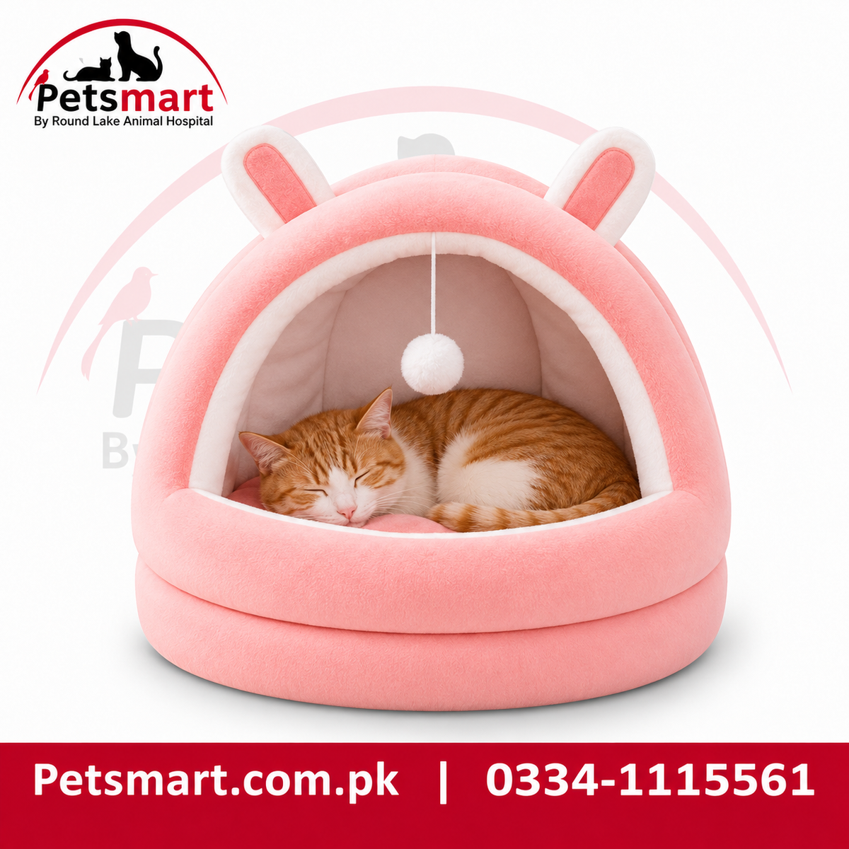Igloo Pet Bed for Cats & Small Dogs - Imported