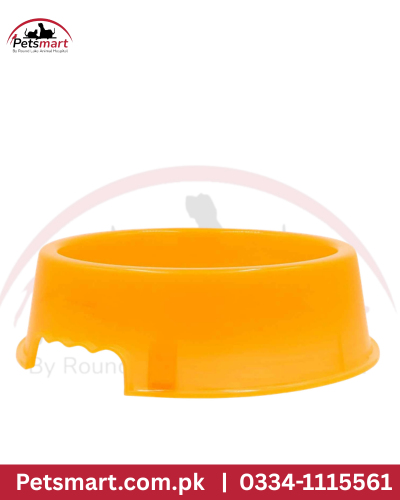 Plastic bowl orange and yellow color