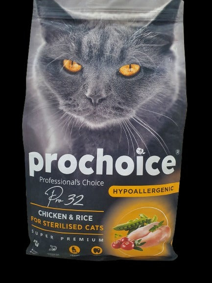 Prochoice 32 Chicken & Rice Recipe | Adult Cat 2kg