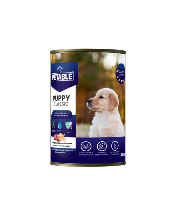 Petable Puppy Beef can food 400g