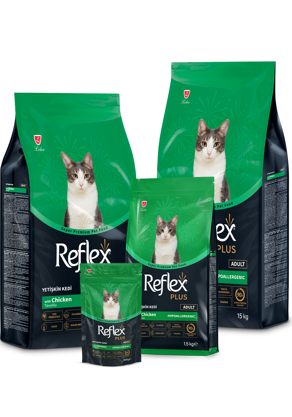 Reflex Plus Adult Cat Food with Chicken - 15kg