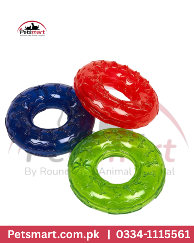Round multi colur Dog toy