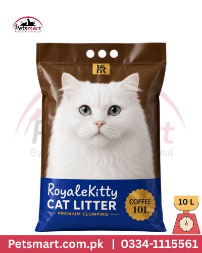 RoyaleKitty Coffee Cat Litter 10L – Absorbent & Odour Control