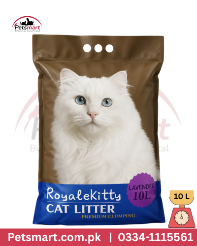 RoyaleKitty Lavender Cat Litter 10L – Absorbent & Odour Control