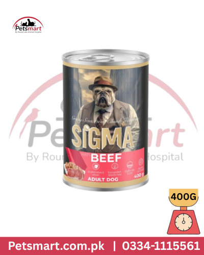 SIGMA beef dog tin food