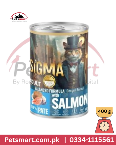SIGMA salmon can food cat
