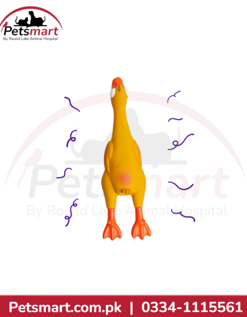 Natural Latex Squeaky Duck Dog Toy for Small Dogs