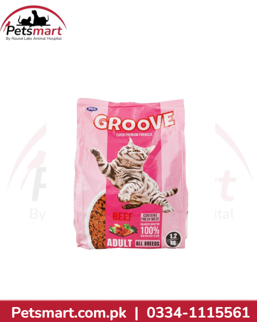 Groove cat food beef 1.2kg