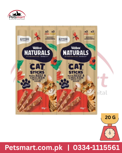 WEBBOX cat stick with grass