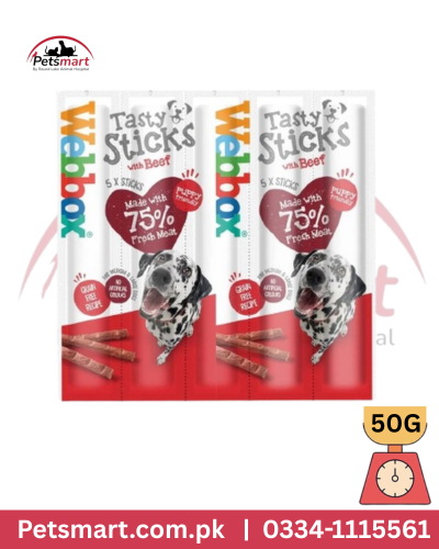 WEBBOX dog sticks with beef