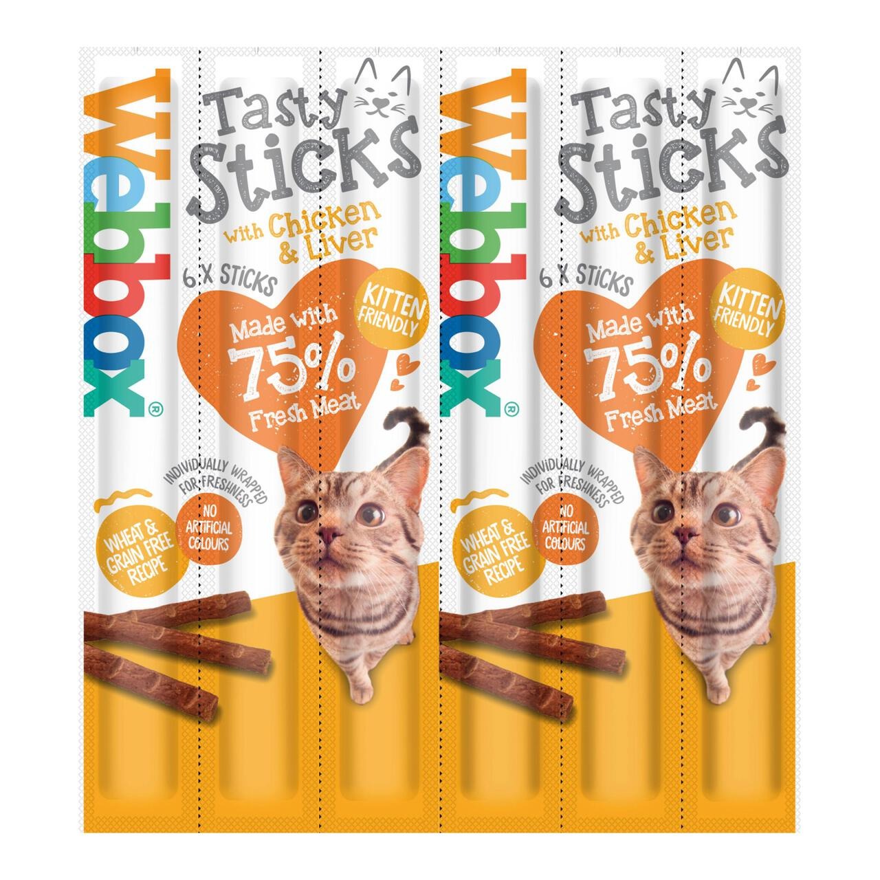 Webbox Tasty Sticks Beef Dog Treats Large