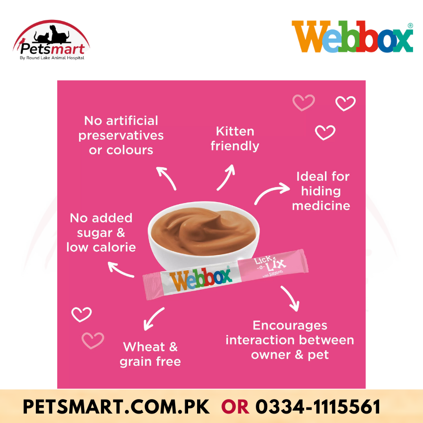 Webbox Lick-e-Lix Salmon Cat Treats