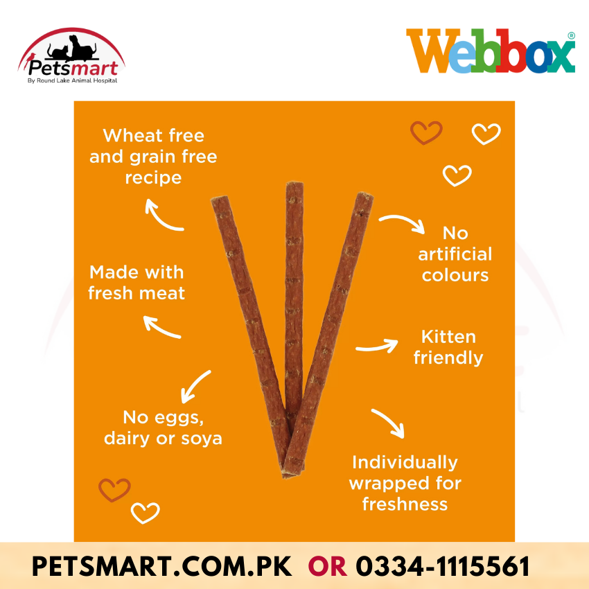 Webbox Tasty Sticks Turkey & Lamb Cat Treats