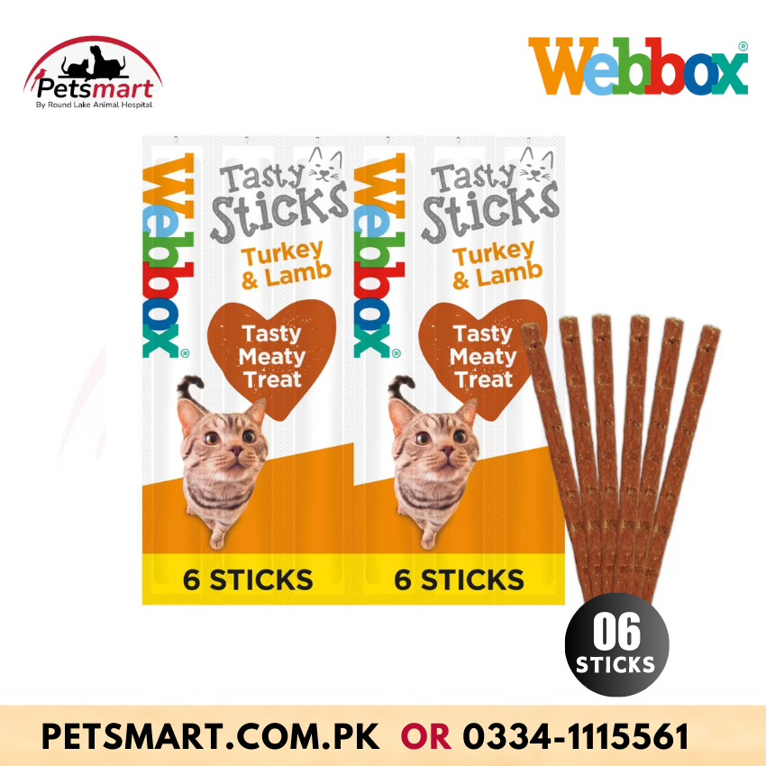Webbox Tasty Sticks Turkey &amp; Lamb Cat Treats