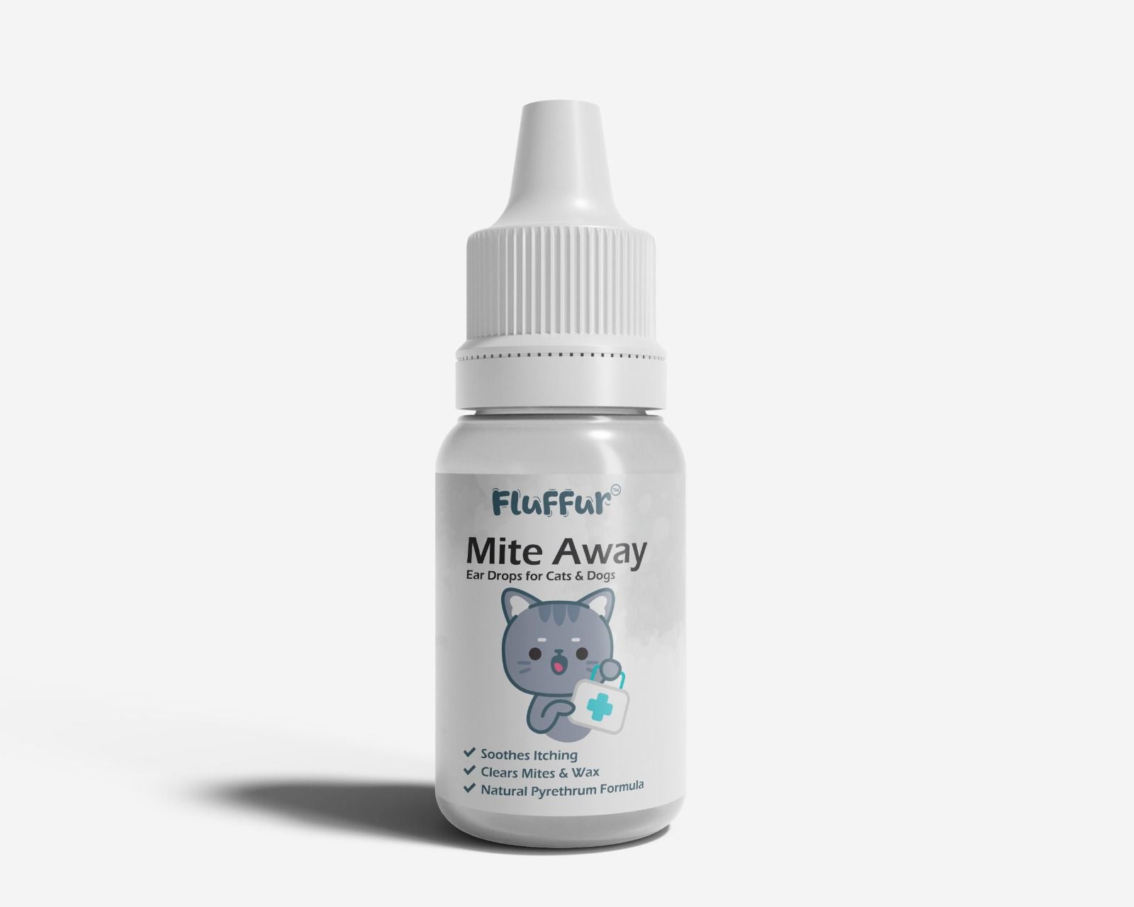 fluffer Mite away ear drops for cats and dogs