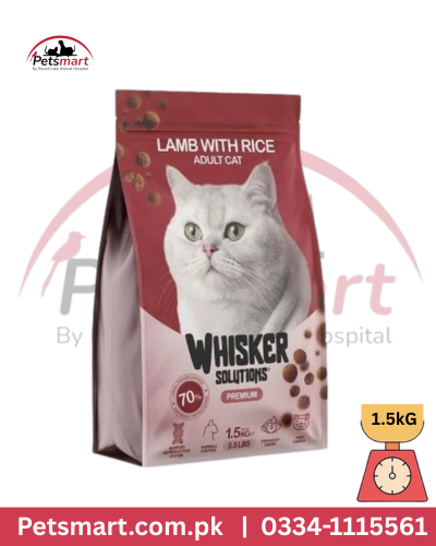 Whisker solutions lamb with rice 1.5kg