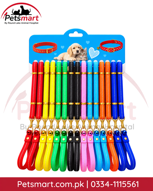 Adjustable cat collar with matching leash set in assorted colors and designs