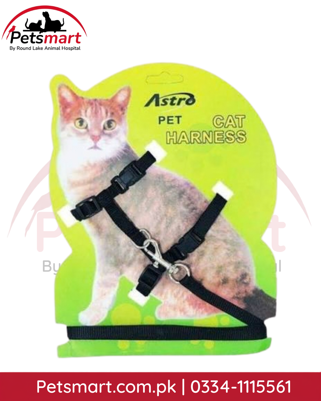 Adjustable cat harness and leash with collar set for small and medium cats