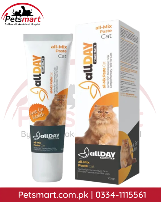 ALLDAY All-Mix Vitamin Paste for Cats 100g tube and box nutritional supplement
