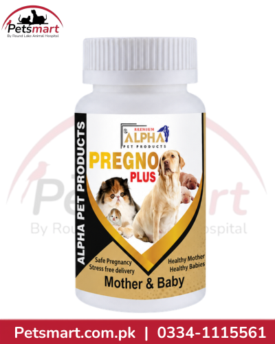 Alpha Pet Products A-MI-3 Pregno Plus Mother and Baby nutritional supplement for cats and dogs 150 gram
