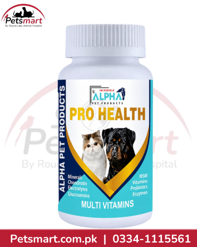 Alpha Pet Products Pro Health multivitamins supplement for cats and dogs