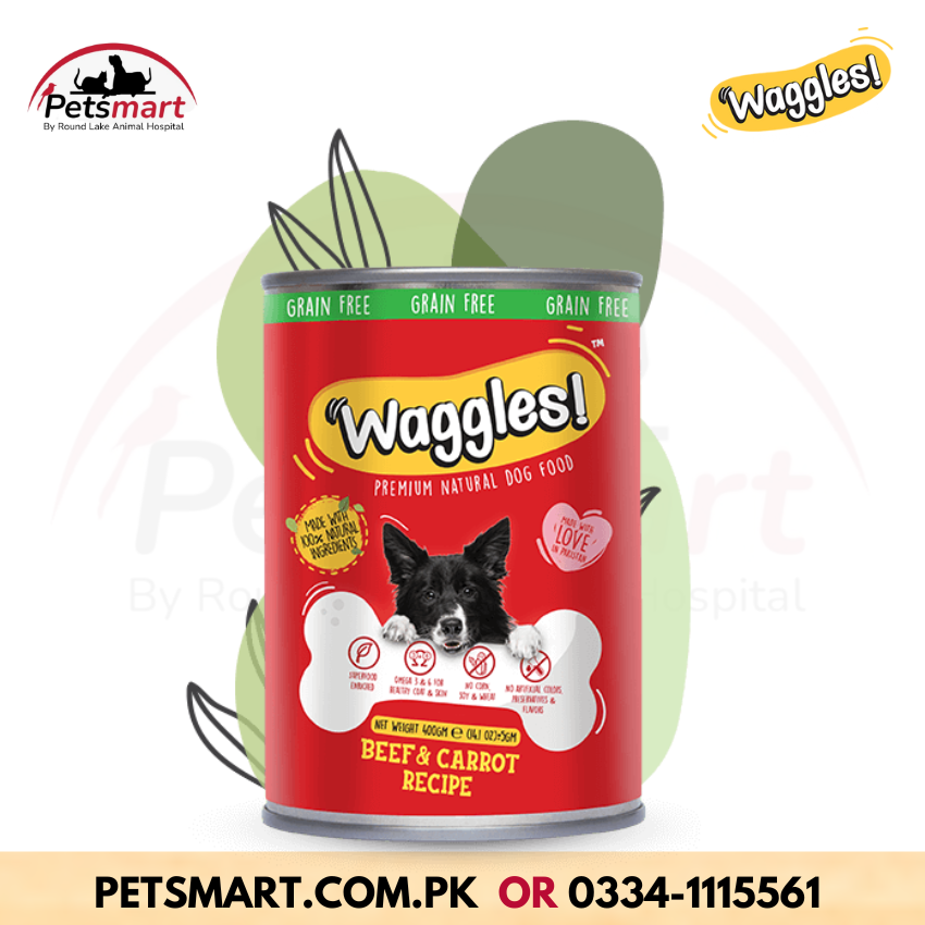 Waggles Adult Wet Food - Beef &amp; Carrot