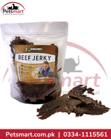 Beef heart slices jerky dog treat with resealable treat pouch