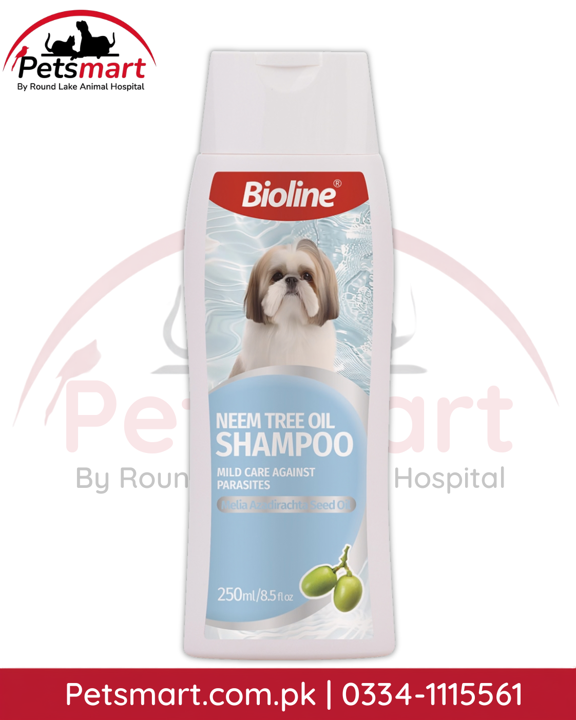 Bioline Neem Tree Oil Shampoo 250ml for dogs with sensitive skin